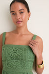 Pesto Lace Perrine Midi Dress