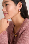 Light Rose and Light Peach Le Petite Crystal Earrings