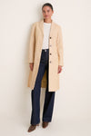 Cashew Wyatt Leather Coat