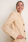 Cashew Wyatt Leather Coat