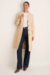Cashew Wyatt Leather Coat