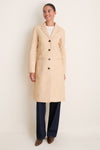 Cashew Wyatt Leather Coat