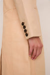 Cashew Wyatt Leather Coat
