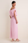 Dusty Pink Larissa Silk Dress