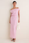 Dusty Pink Larissa Silk Dress