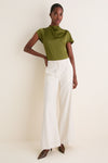 Pear Davina Silk Top