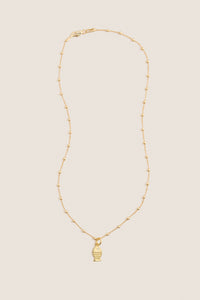 Gold Fish Mini Charm Necklace