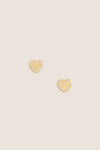 Gold Heart Cora Stud Earrings