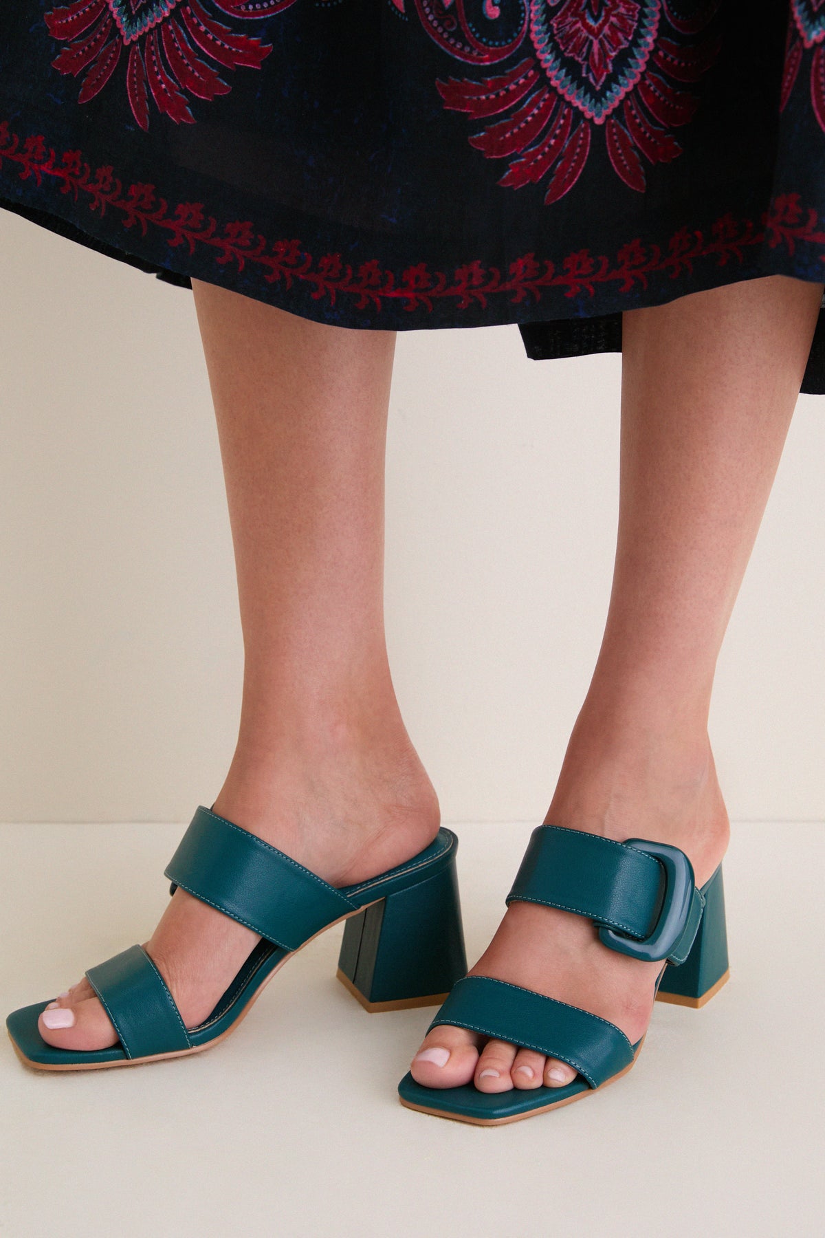 Teal Sally Heels