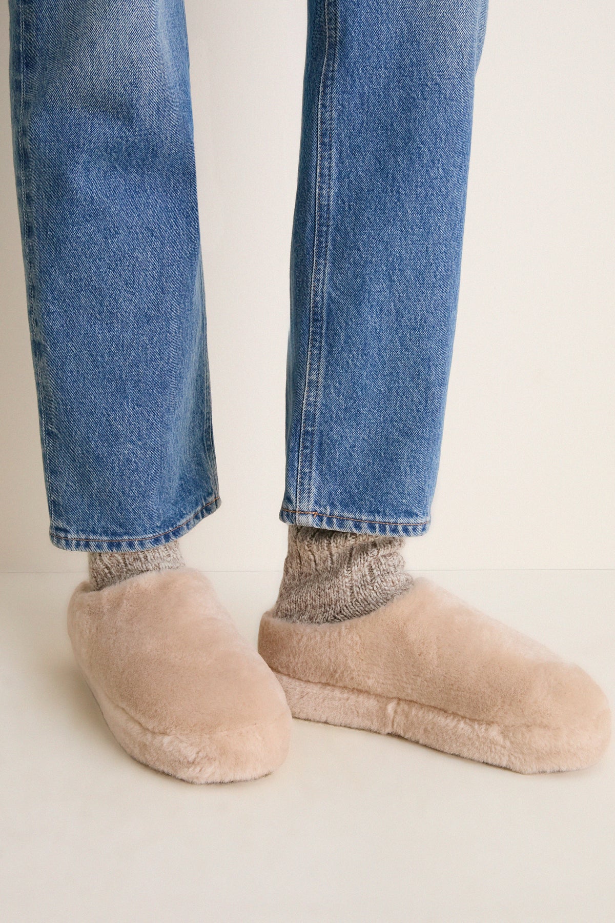 Beige Claude Clogs