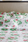 Scarlet Geranium Flat Sheet