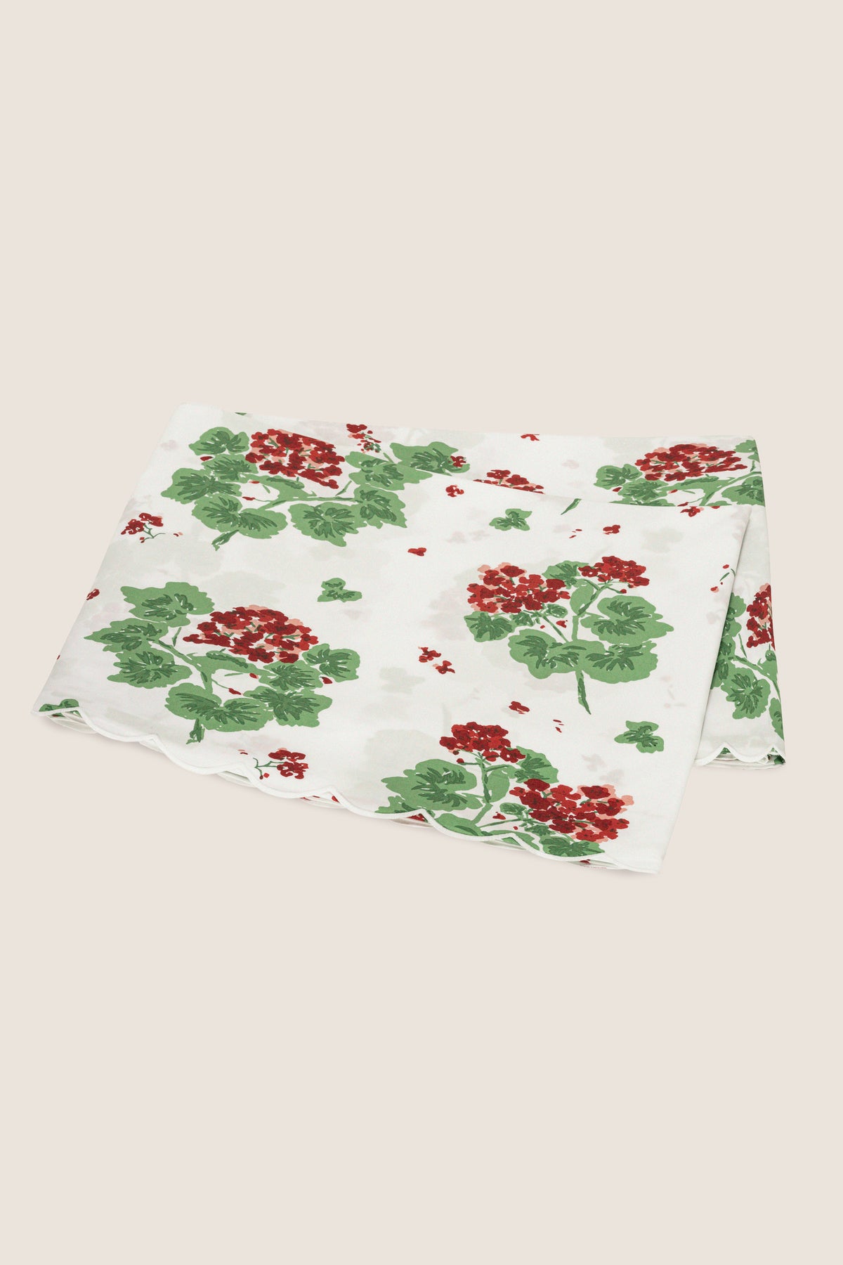 Scarlet Geranium Flat Sheet