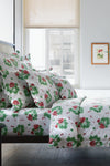 Scarlet Geranium Flat Sheet
