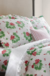 Scarlet Geranium Flat Sheet