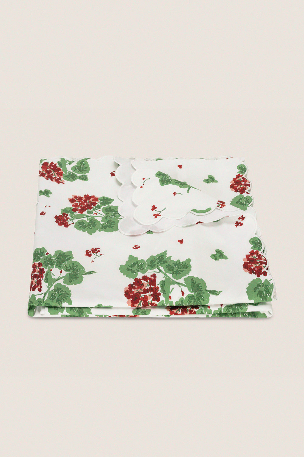 Scarlet Geranium Duvet Cover