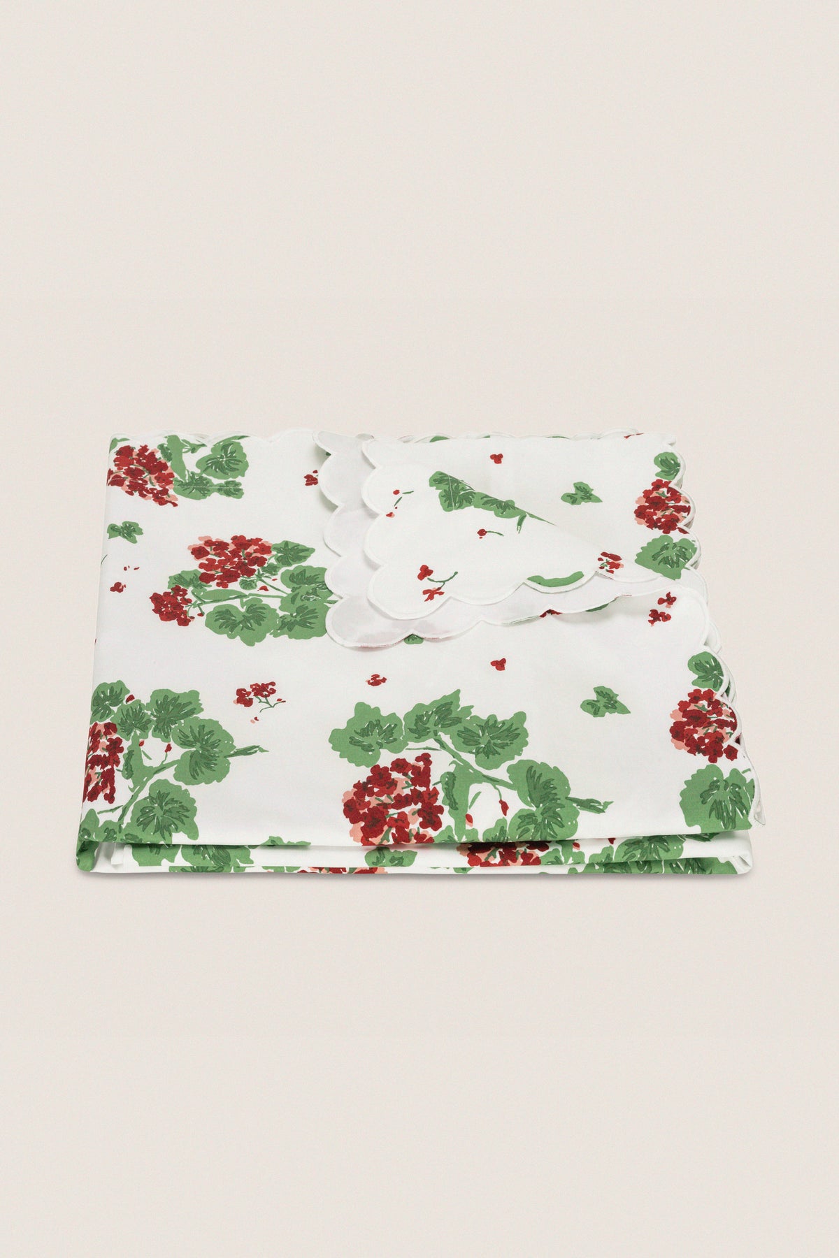 Scarlet Geranium Duvet Cover