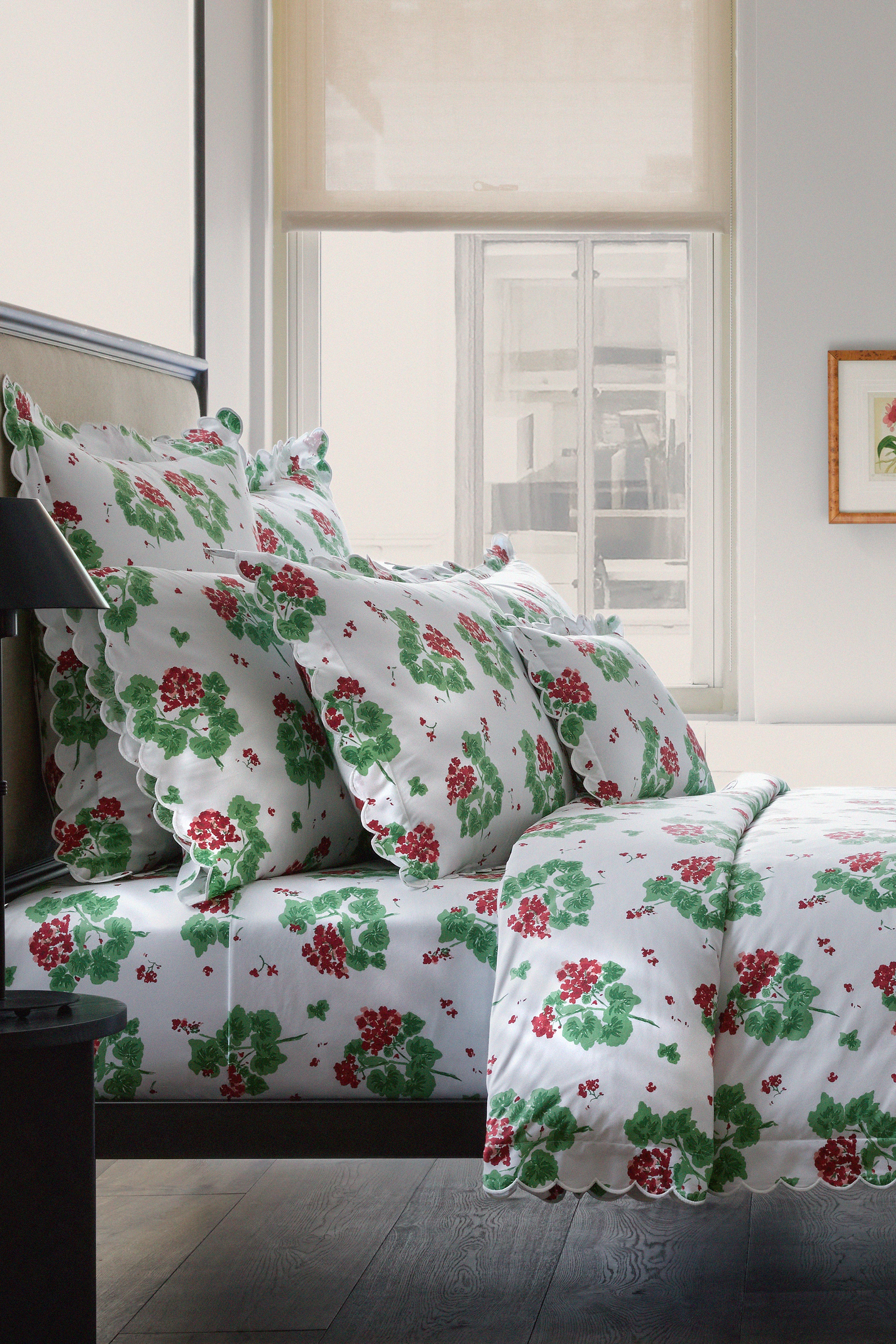 Scarlet Geranium Sham