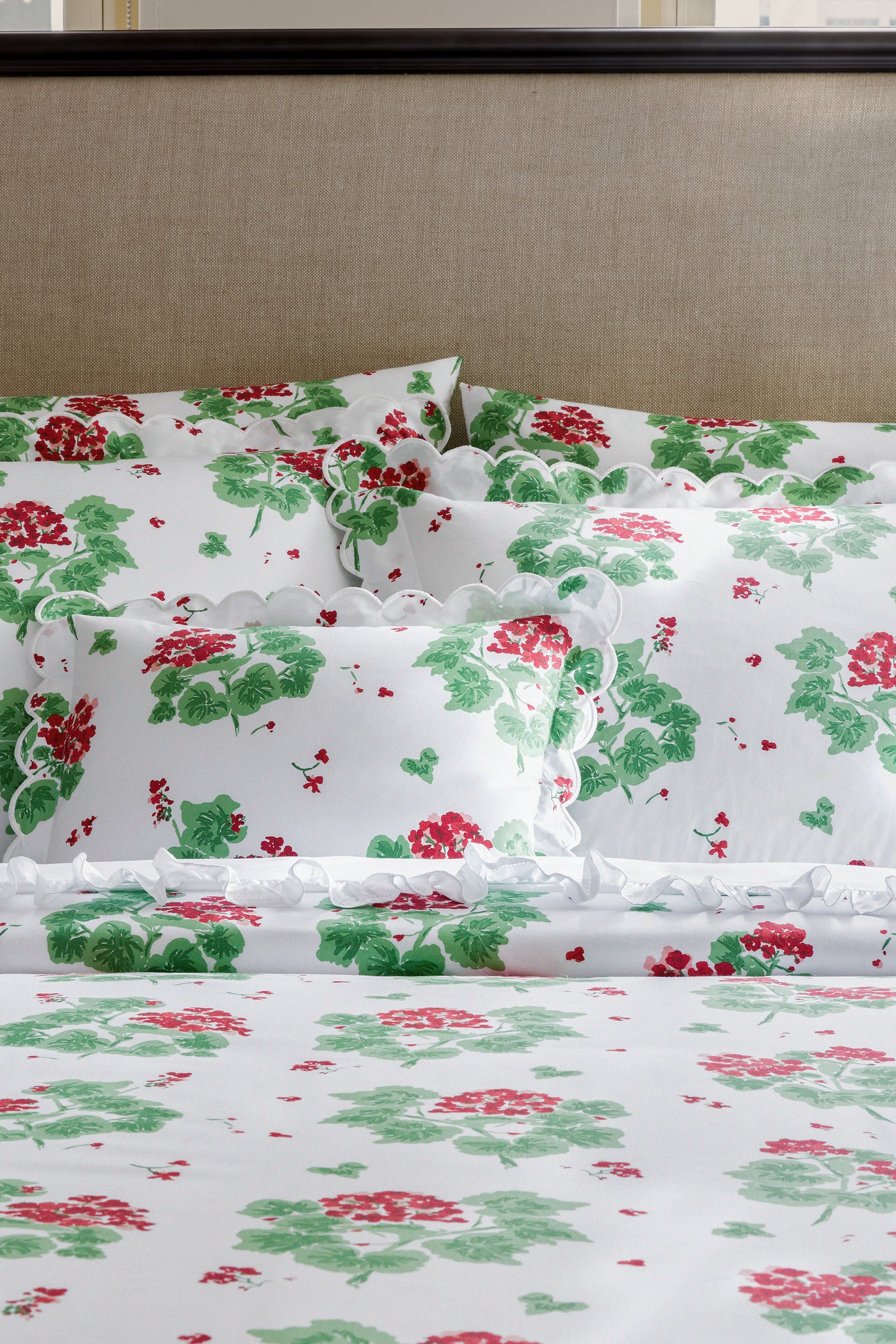 Scarlet Geranium Sham