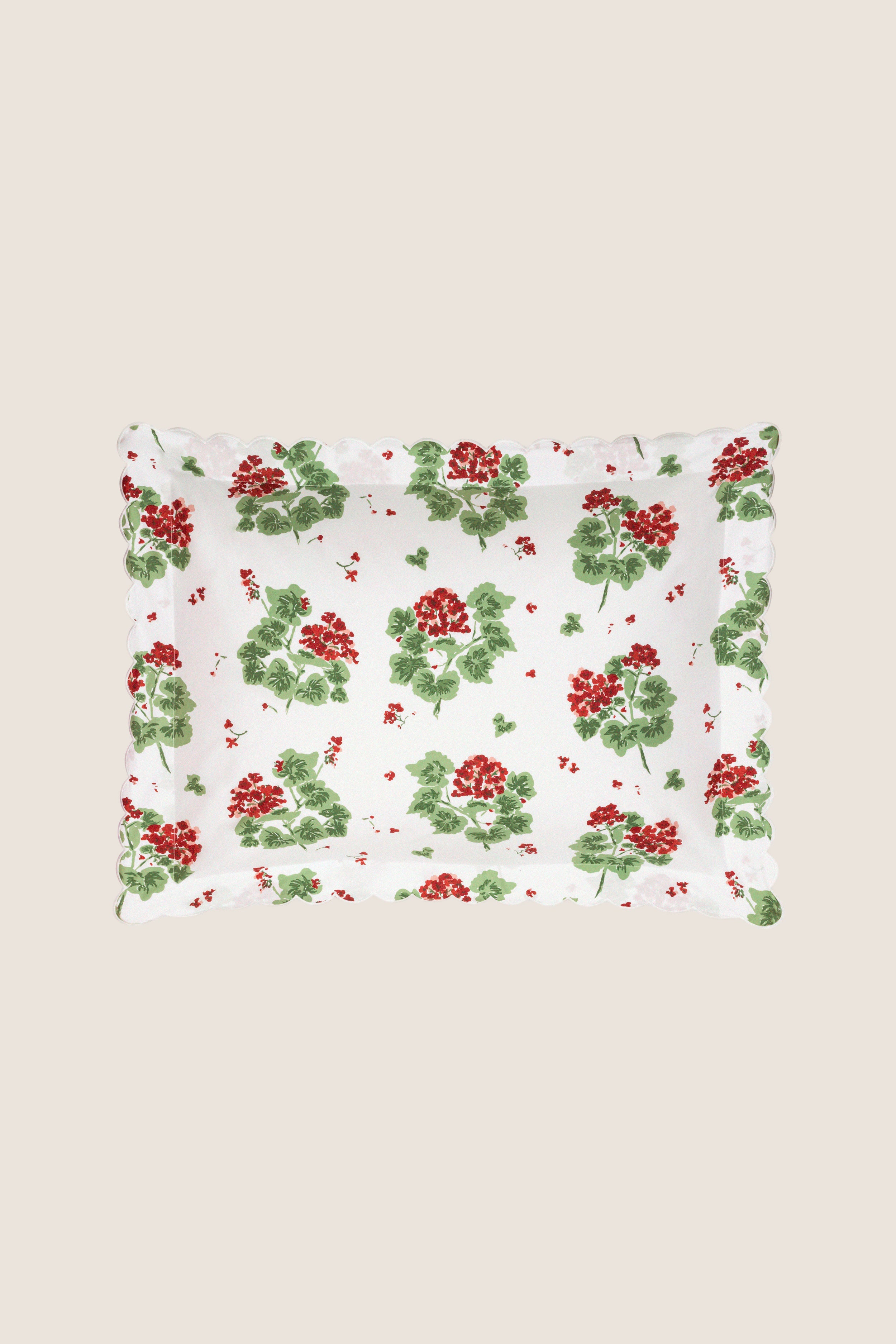 Scarlet Geranium Sham