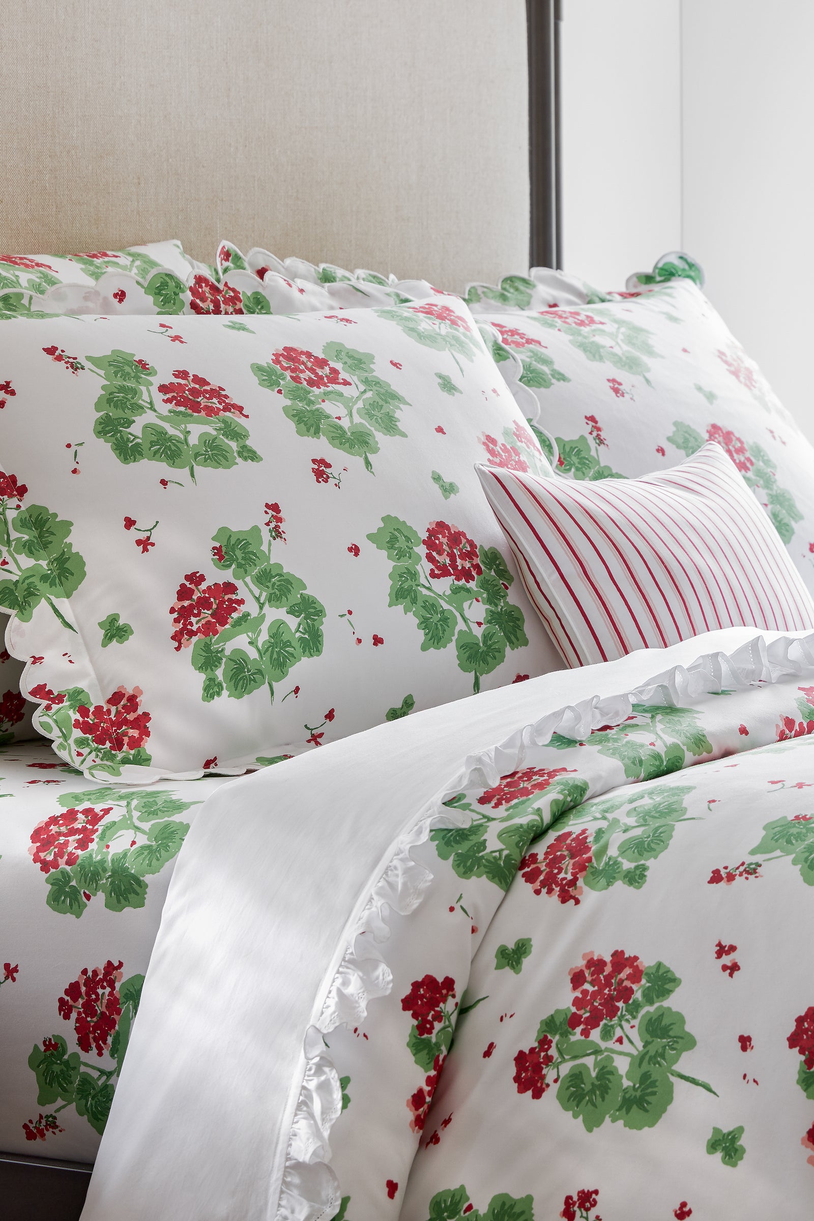 Scarlet Geranium Sham