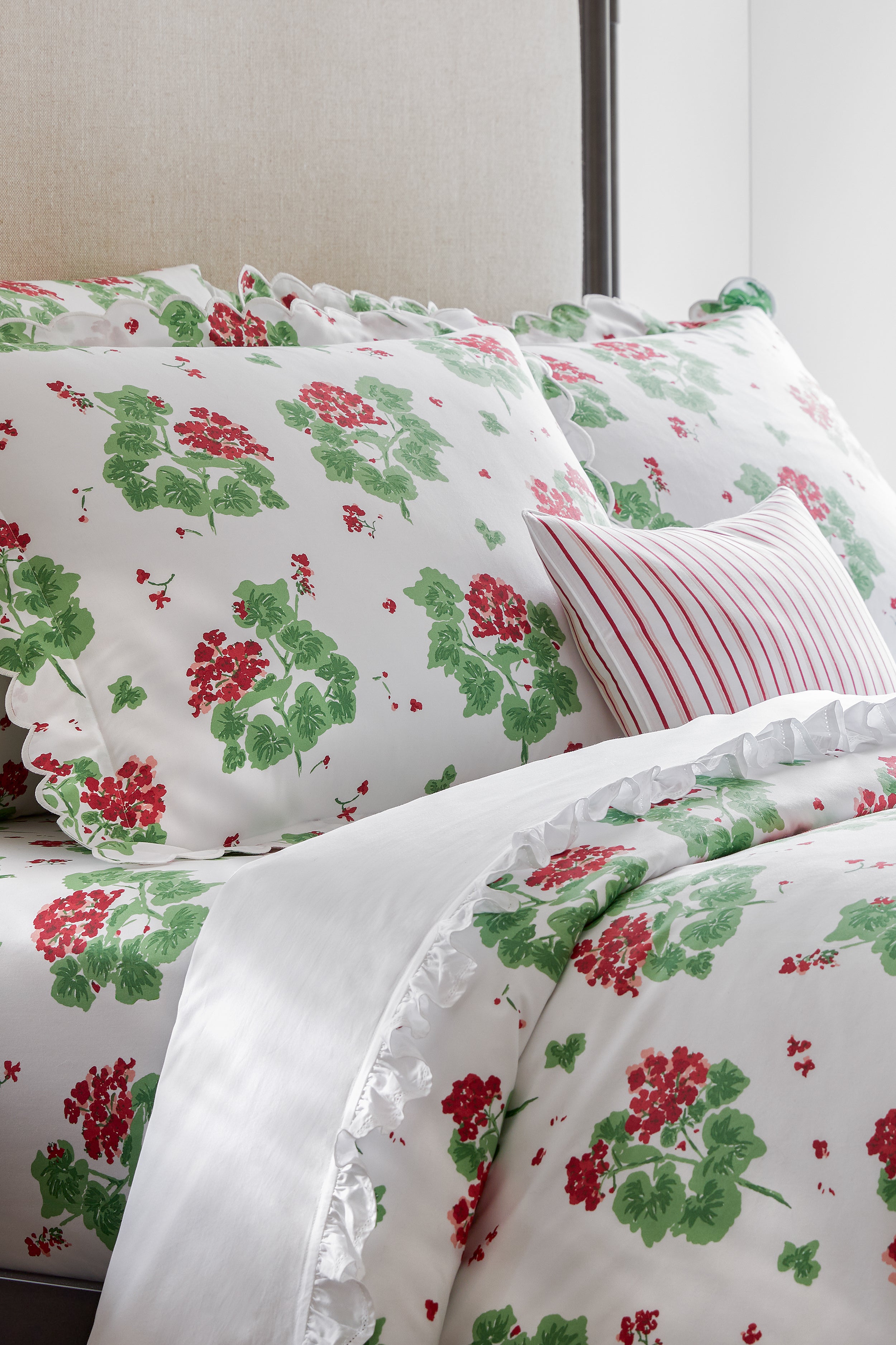 Scarlet Geranium Sham