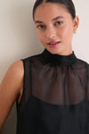 Black Albee Silk Mini Dress