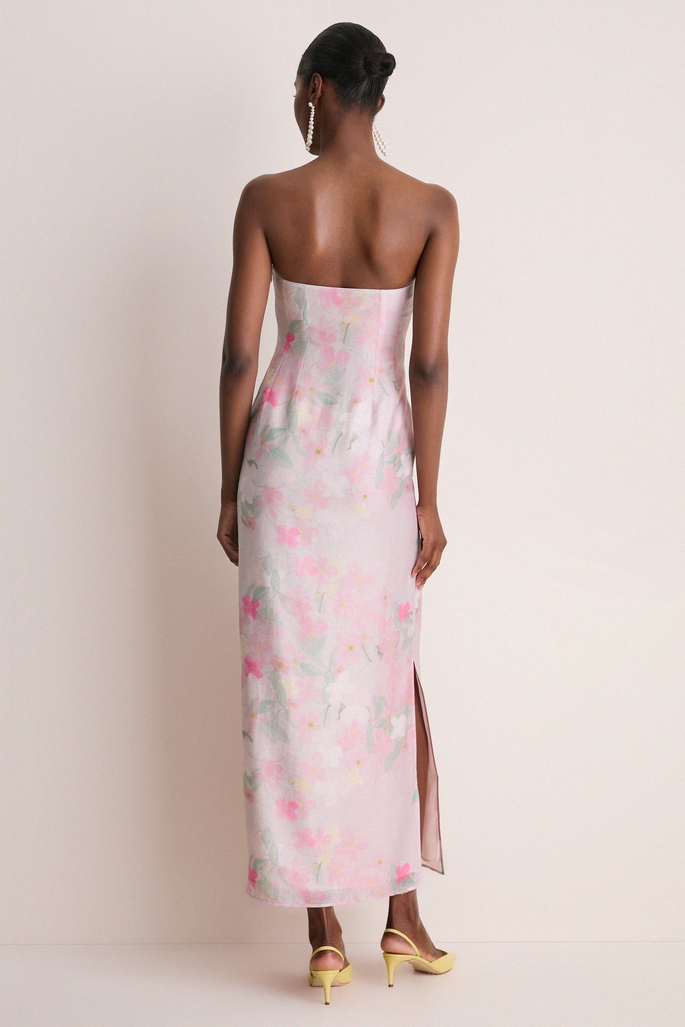 Pink Clematis Montana Elora Dress