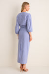 Blue Microvichy Ezra Dress
