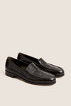 Espresso Embossed Croc Danielle Loafer