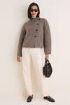 Espresso Embossed Croc Danielle Loafer