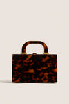 Tortoise Acrylic Top Handle Bag