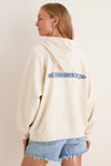 Women's Oversized Ecru French Terry Surfside Hoodie