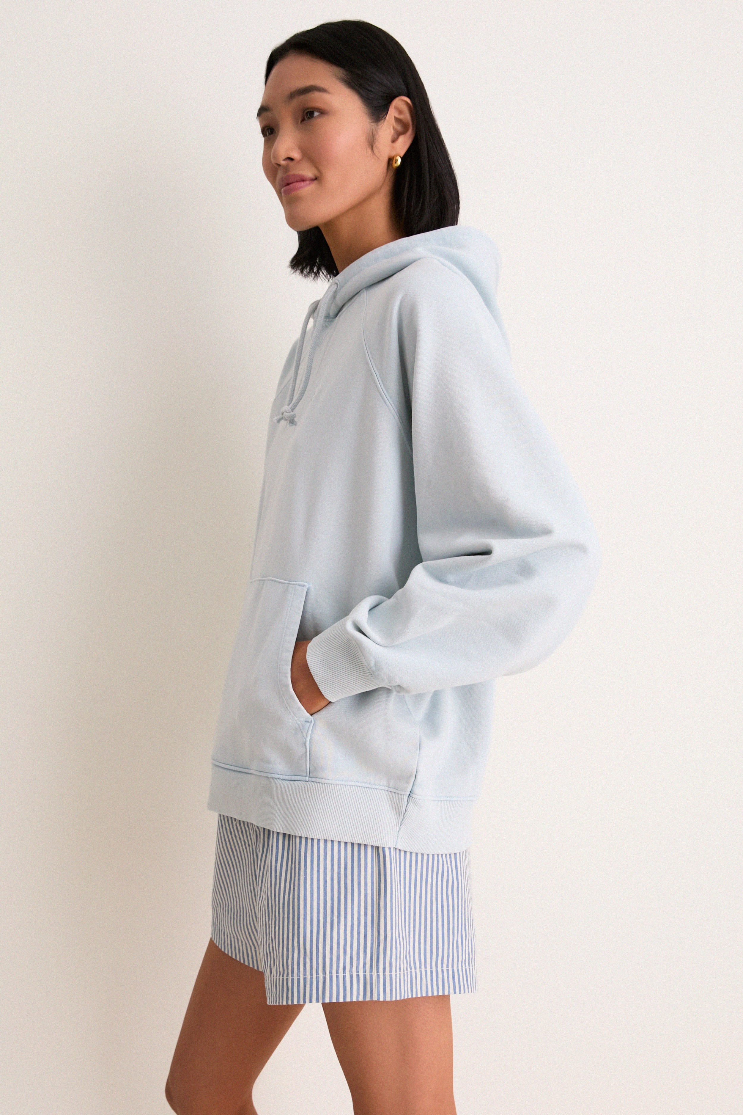 Women's Oversized Sky French Terry Surfside Hoodie | Tuckernuck