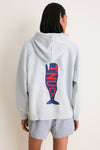 Women's Oversized Sky French Terry Surfside Hoodie