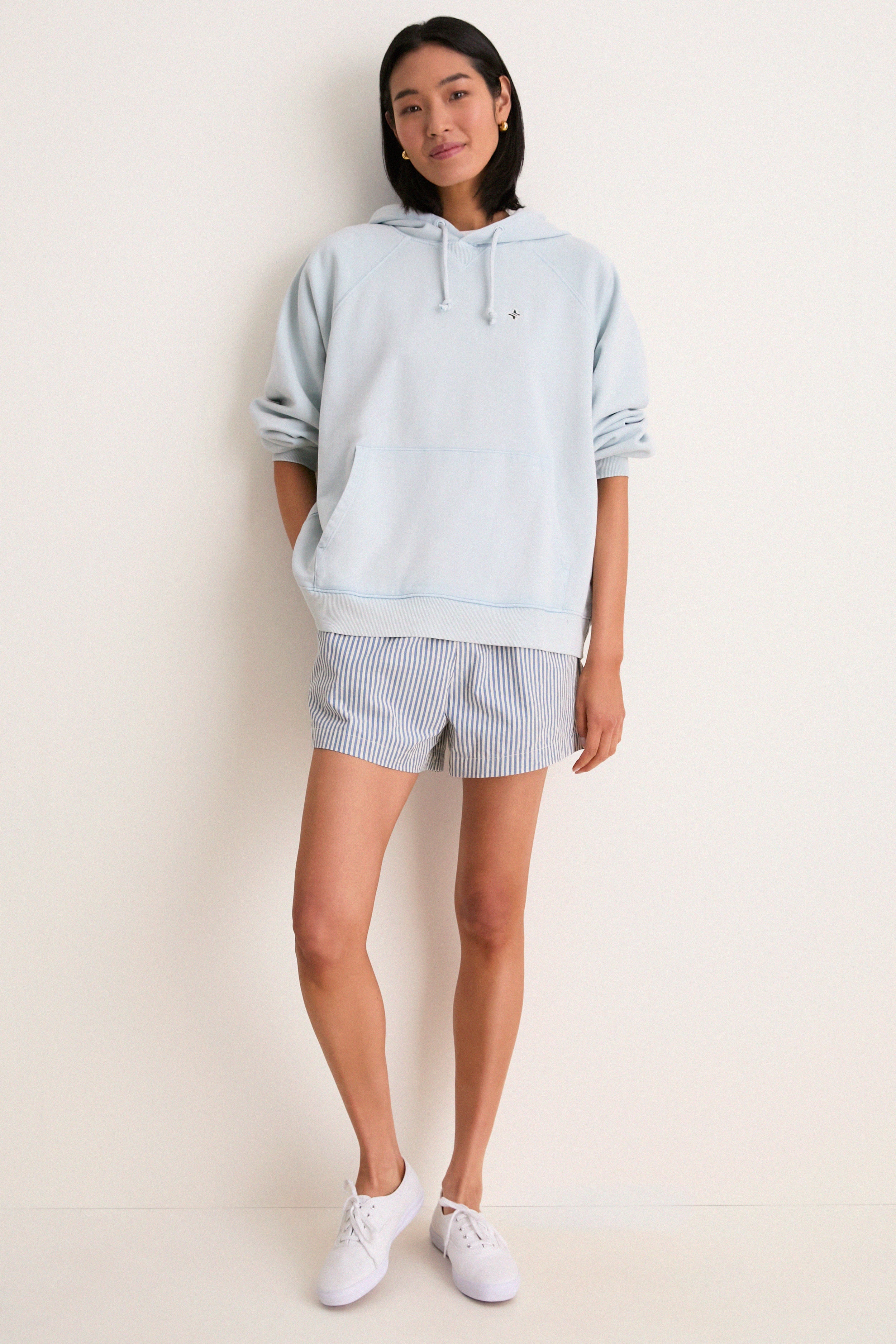 Women's Oversized Sky French Terry Surfside Hoodie