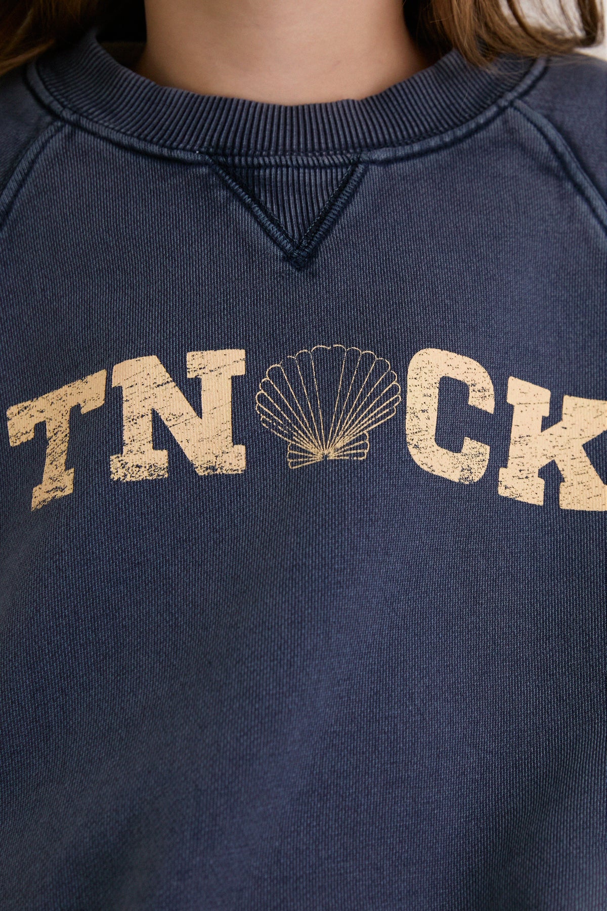 Kids Navy French Terry Sandbar Sweatshirt