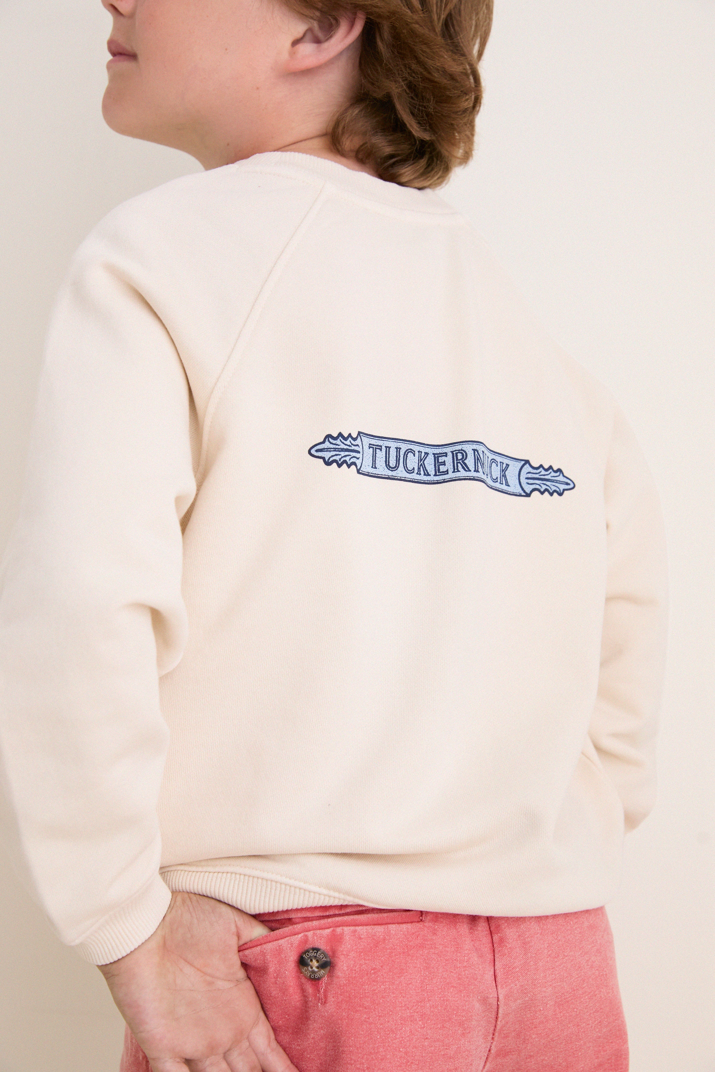 Kids Ecru French Terry Sandbar Sweatshirt