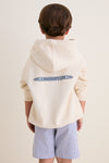 Kids Ecru French Terry Surfside Hoodie