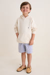 Kids Ecru French Terry Surfside Hoodie