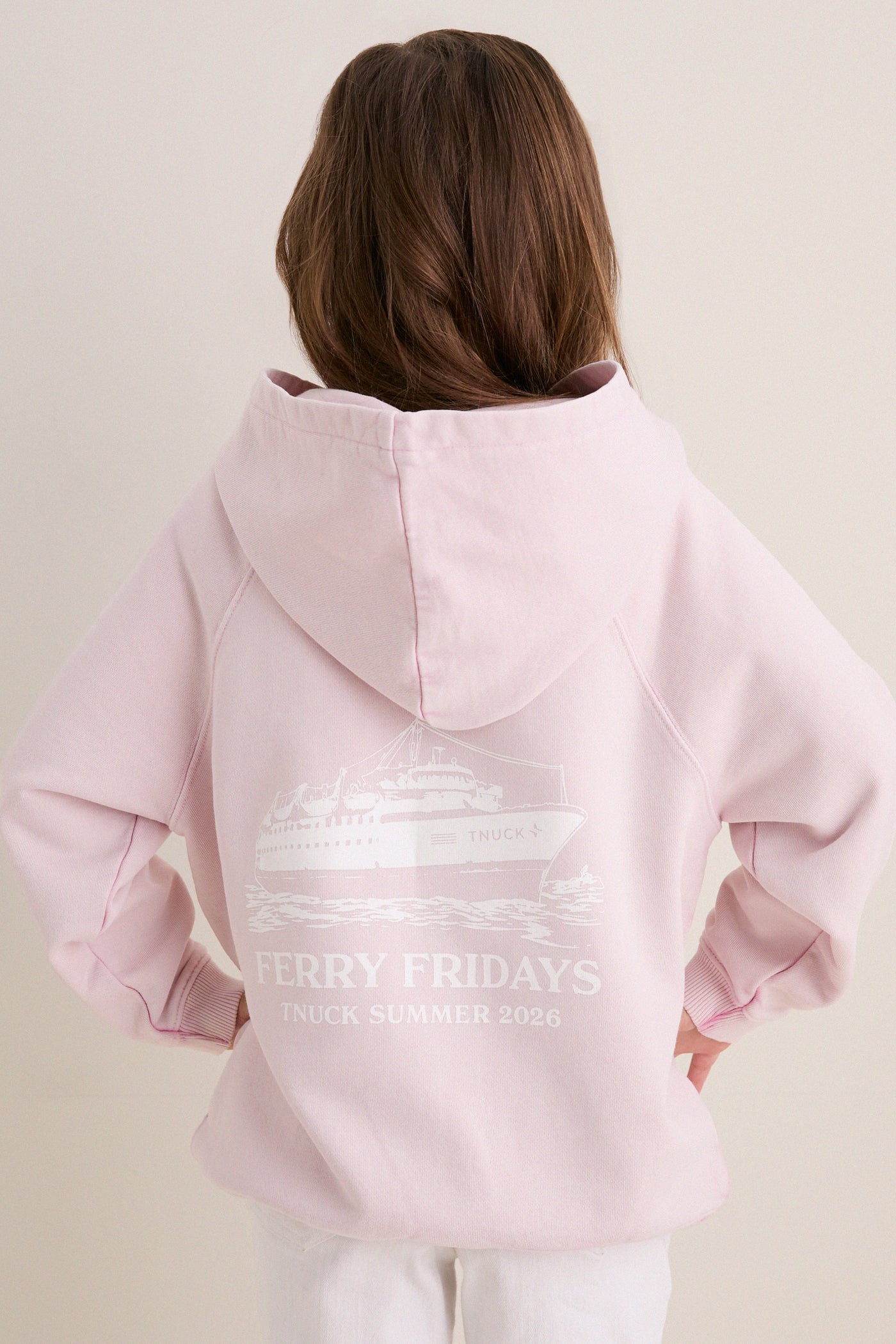 Kids Terry Pink French Terry Surfside Hoodie