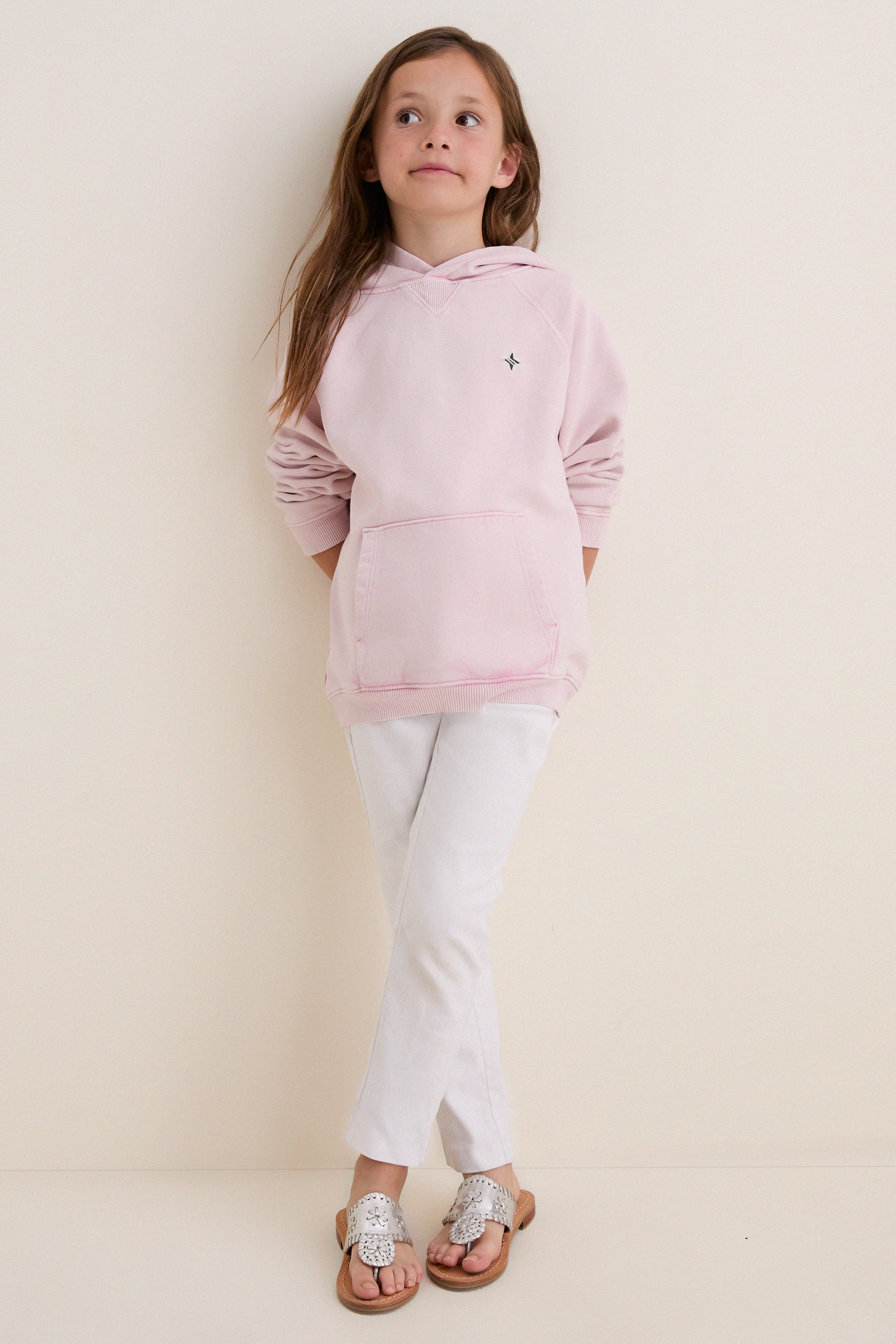 Kids Terry Pink French Terry Surfside Hoodie