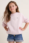 Kids Pink French Terry Jetties Sweatshirt