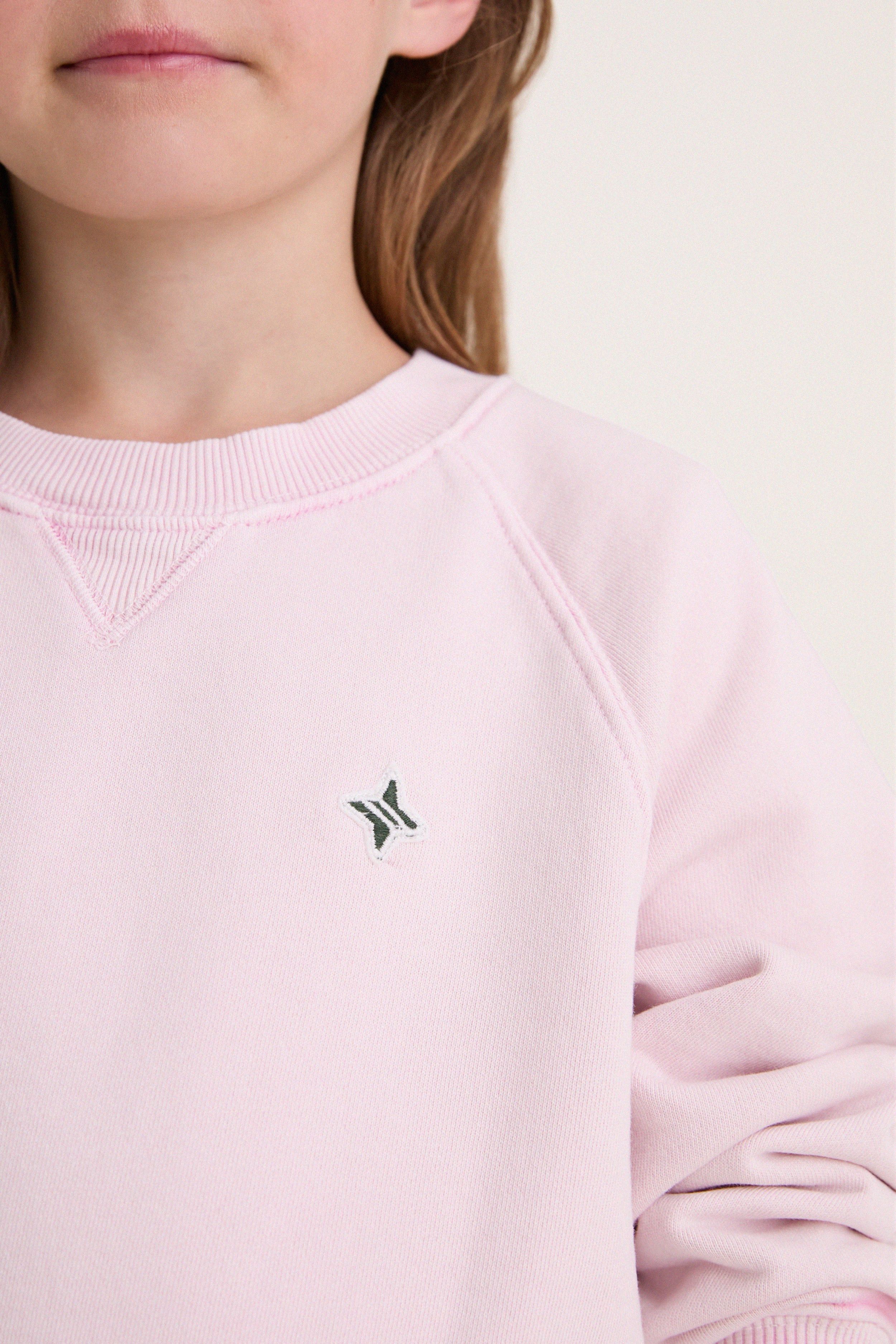 Kids Pink French Terry Jetties Sweatshirt