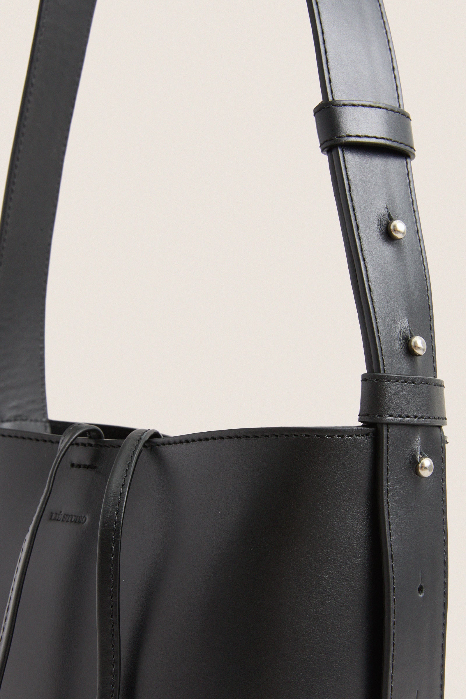 Solid Black Paula Tote