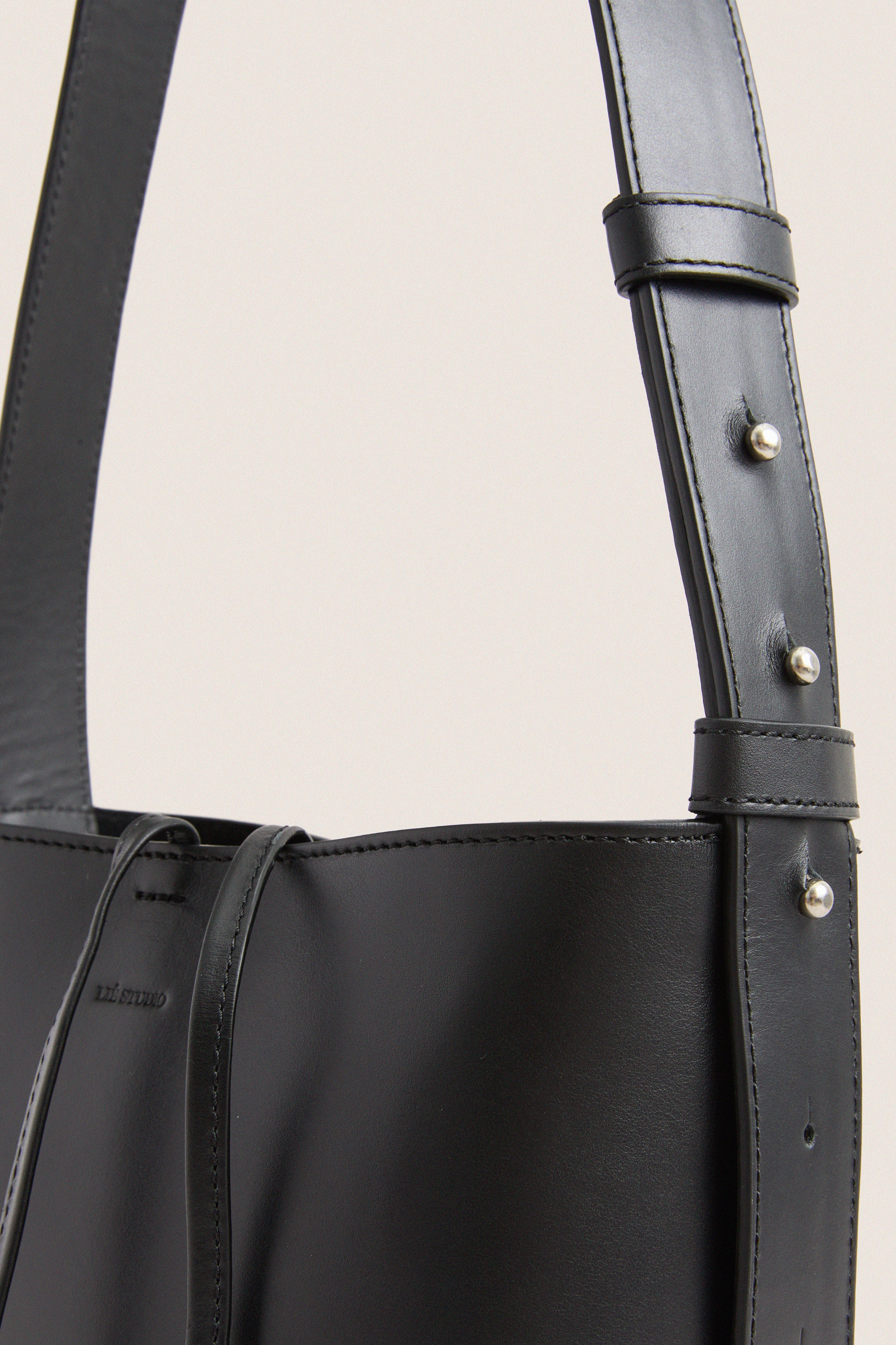 Solid Black Paula Tote