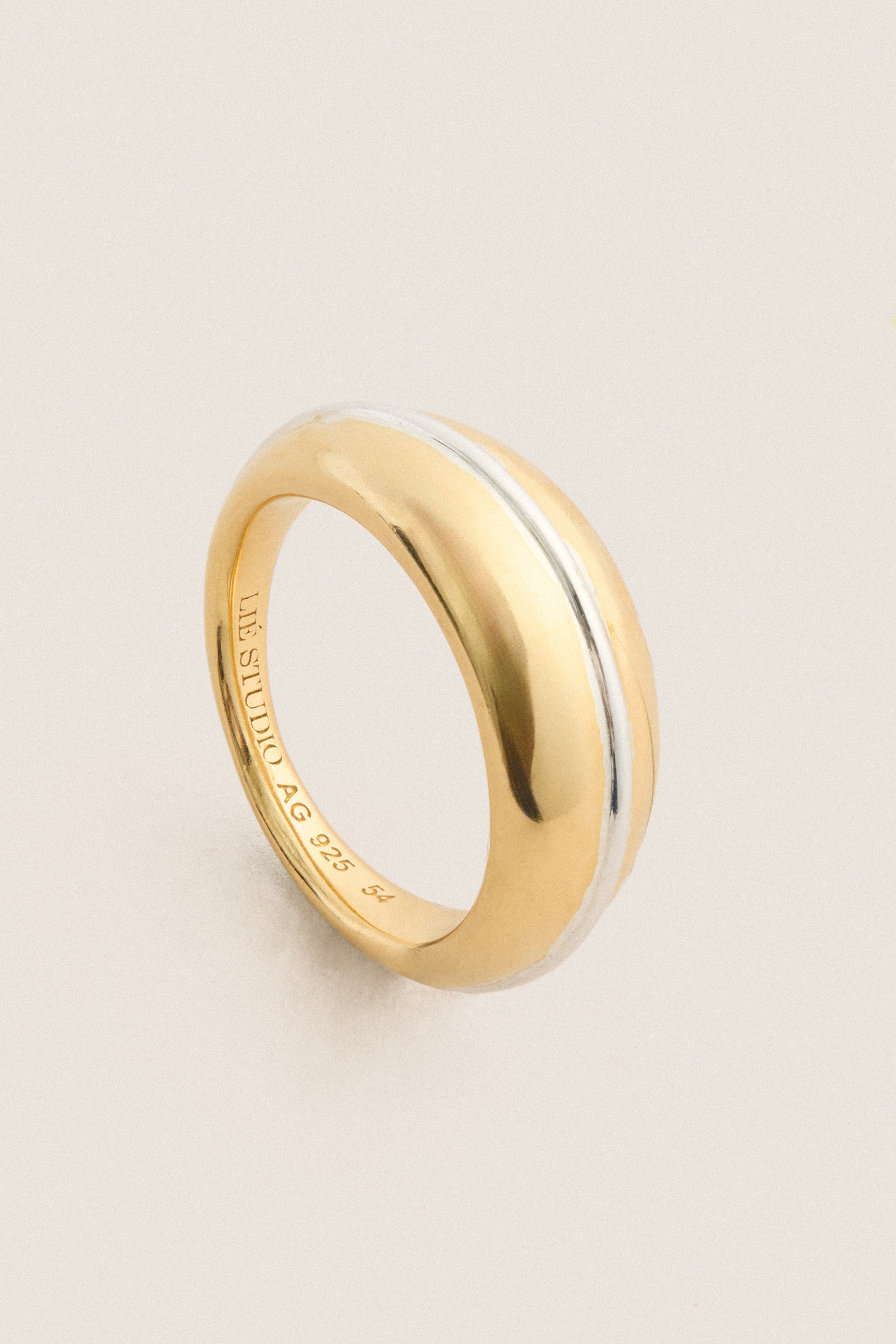 Gold with Silver Piping Jill Ring