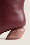 Dark Winter Plum City Knee Low Heel Boots