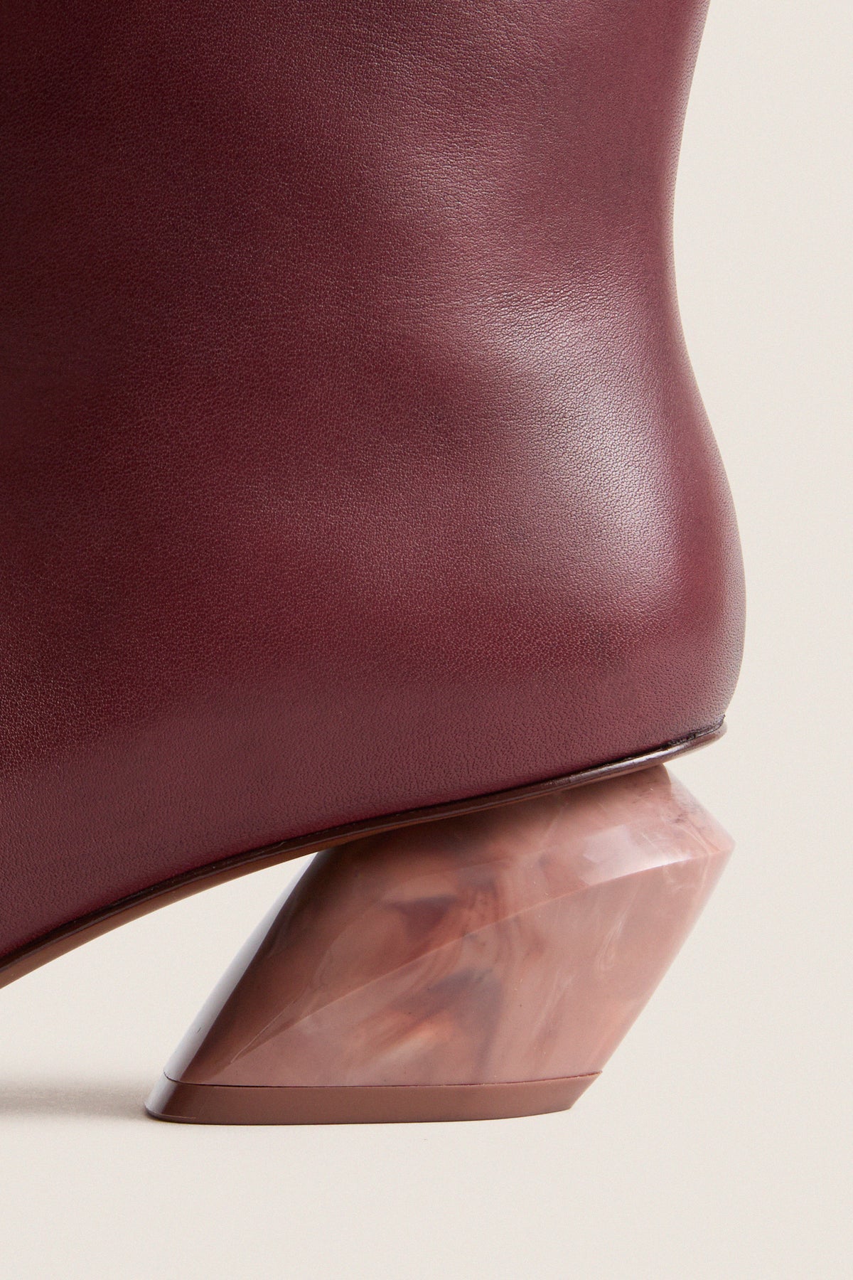 Dark Winter Plum City Knee Low Heel Boots