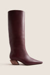 Dark Winter Plum City Knee Low Heel Boots