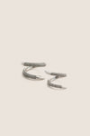 Gunmetal and Crystal Vesey Duo Ring Set of 2